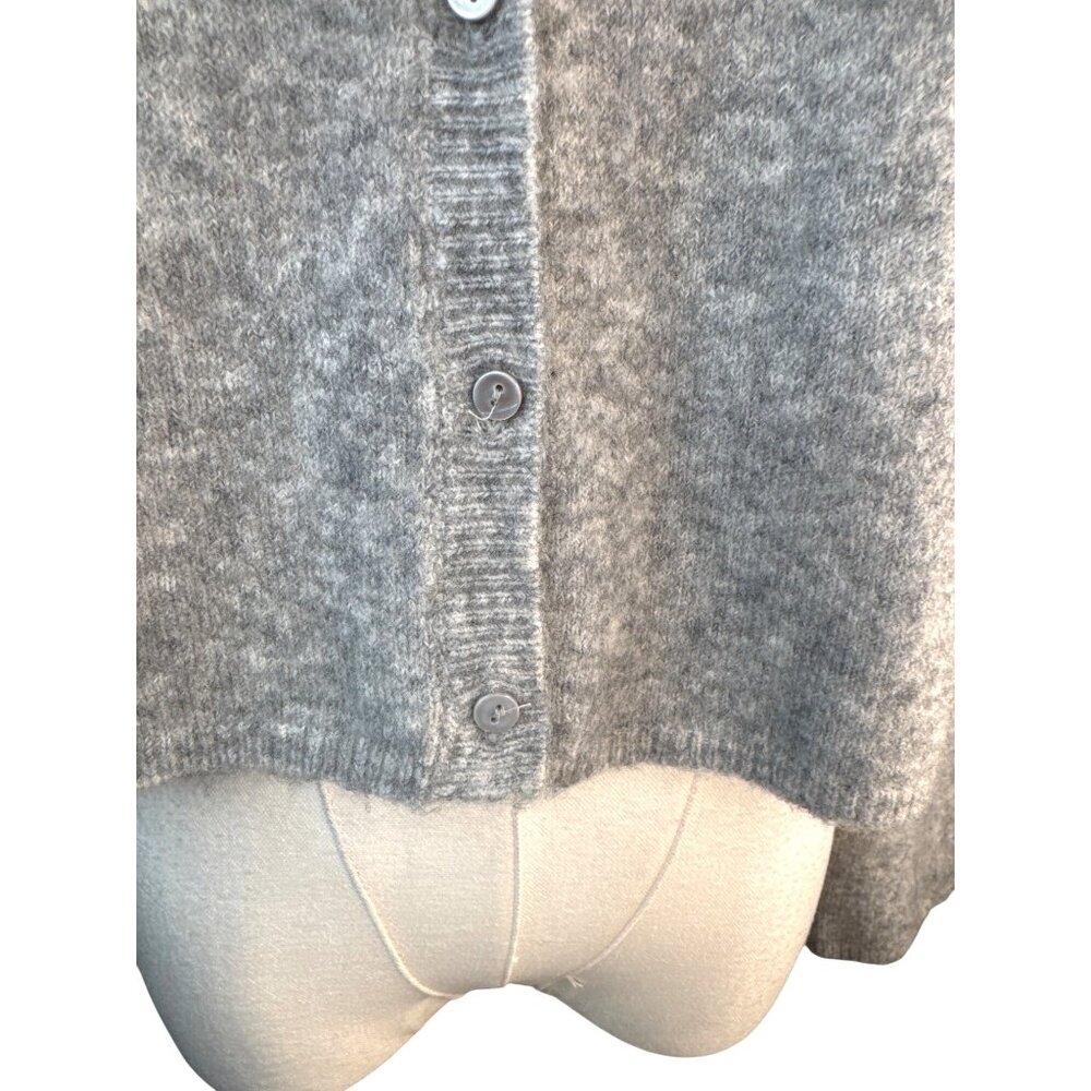 ZARA Gray Small Button-Up Cardigan Sweater - Picture 6 of 13
